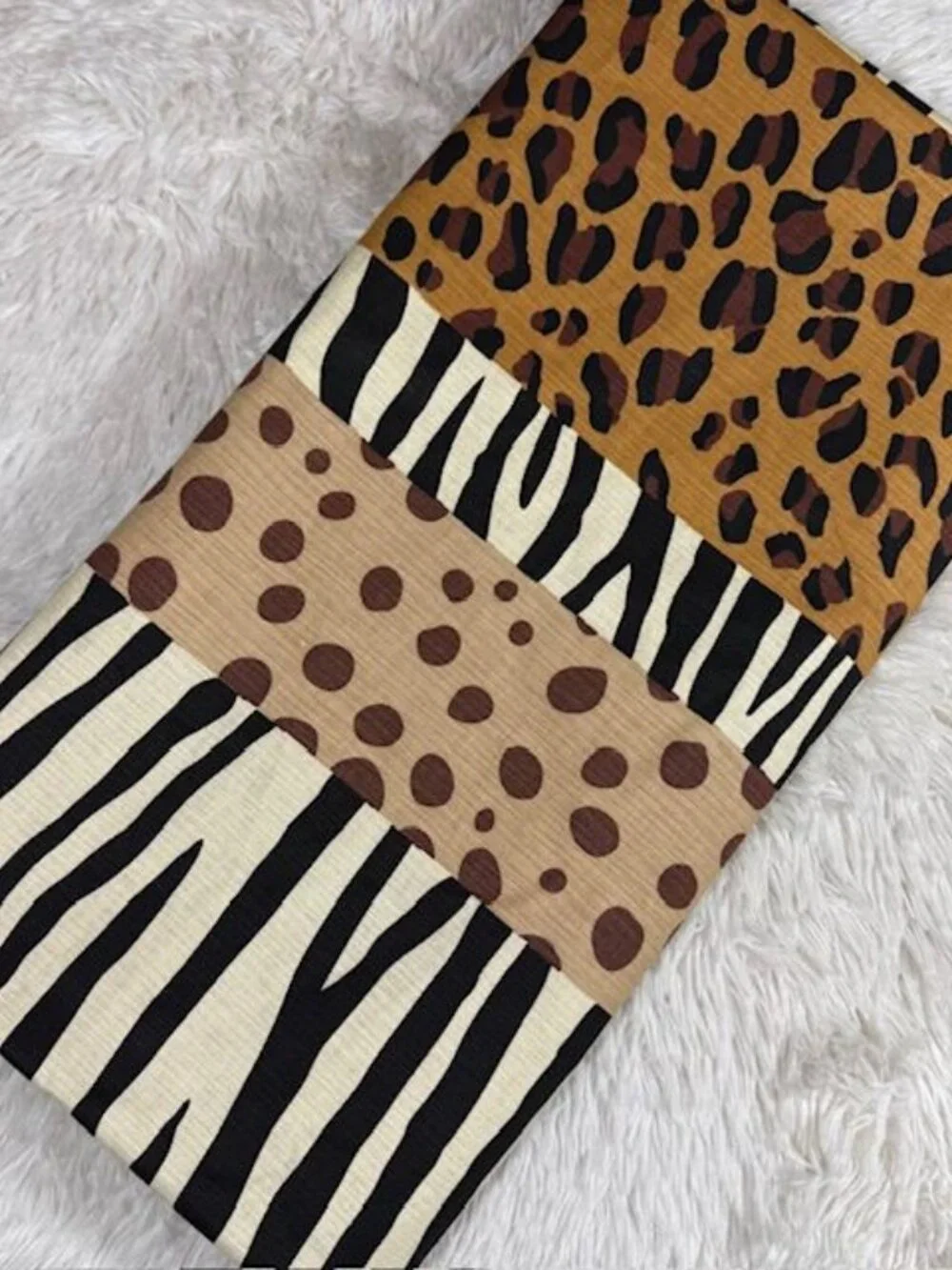 Creative Bath Animal Print Zebra Leopard Cheetah Heavy Cotton Shower Curtain